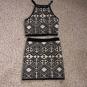 Two piece skirt set